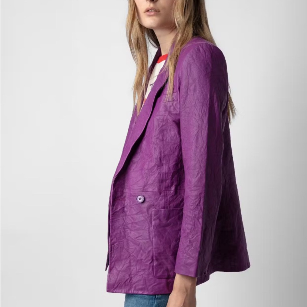 Zadig & Voltaire Leather Blazer
